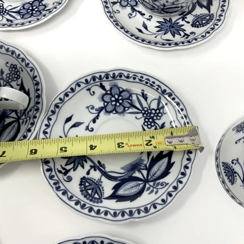 Rosella Onion Pattern set‎ of 6 cups and saucers